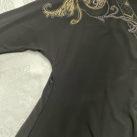 Cashe knee length dress for women. Beautiful black embellished with studs. X L - Picture 7 of 7